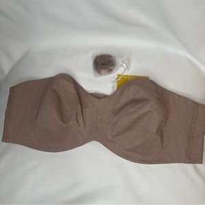 DELIMIRA Strapless Bra size 42C cameo Heather has underwire NWT